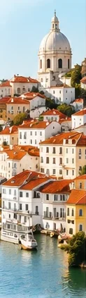 Lisbon rooftops by the Tagus